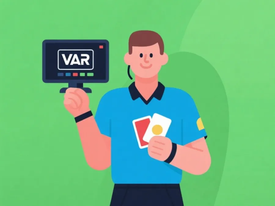 裁判判罚、VAR与纪律规则示意